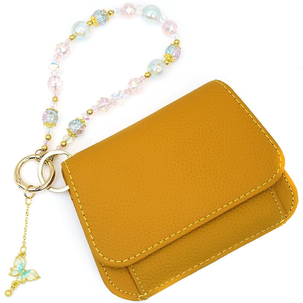 9106 Wristlet Keychain Wallet – Premium Leather Small Wallet with RFID